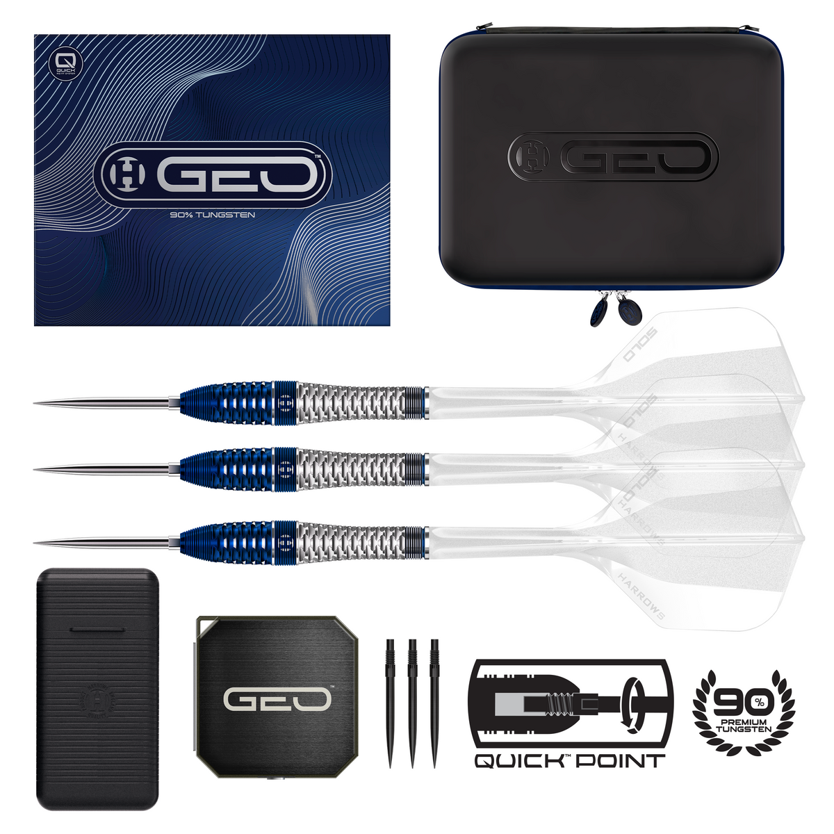 HARROWS GEO 03 90% QUICK POINT DARTSTIKAT