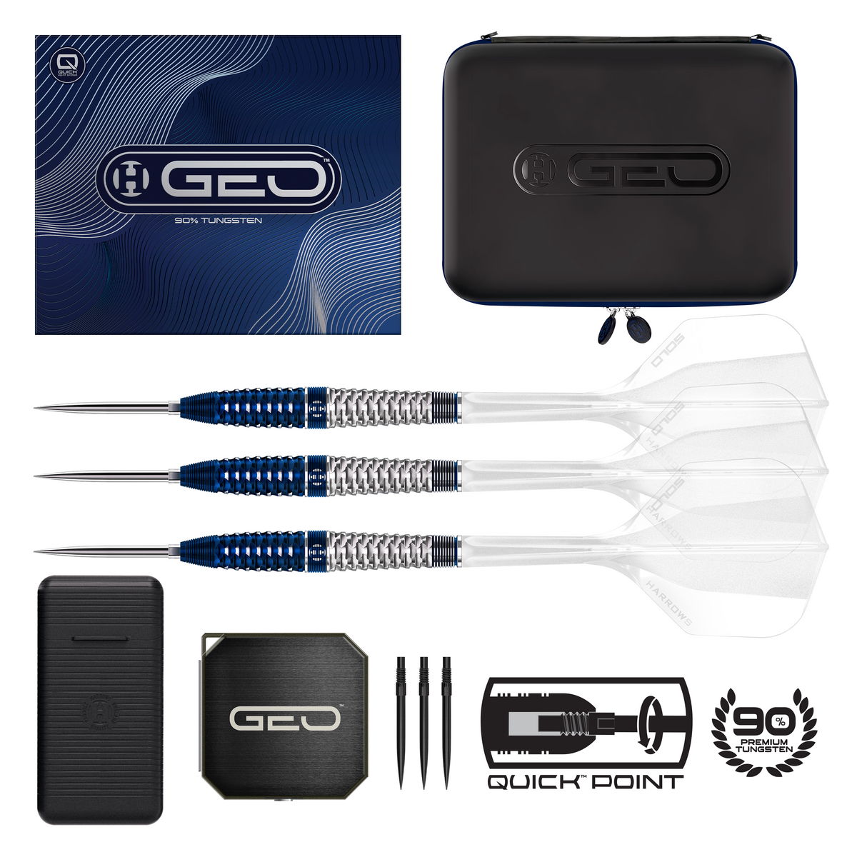 HARROWS GEO 02 90% QUICK POINT DARTSTIKAT