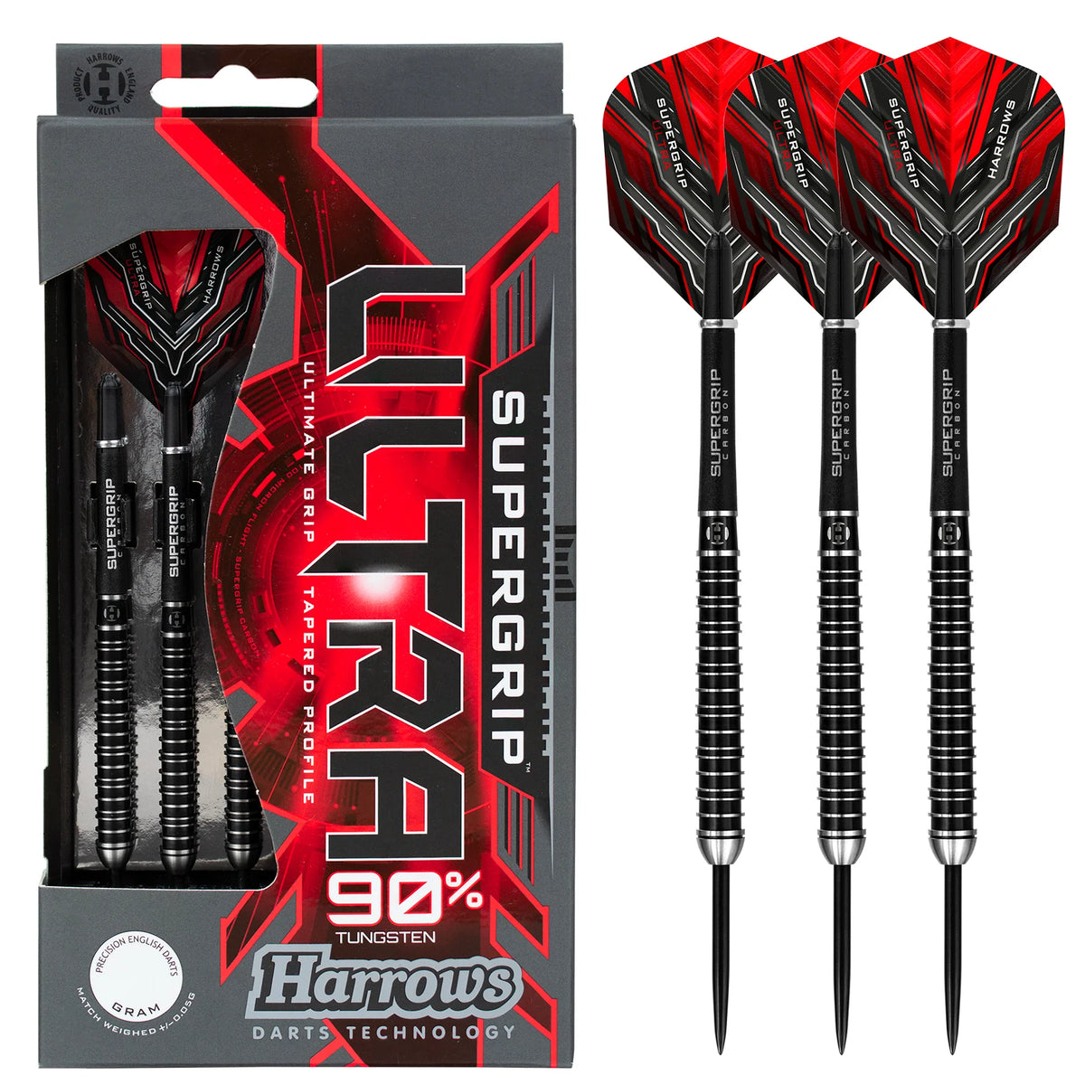 HARROWS SUPERGRIP ULTRA 90% DARTSTIKAT