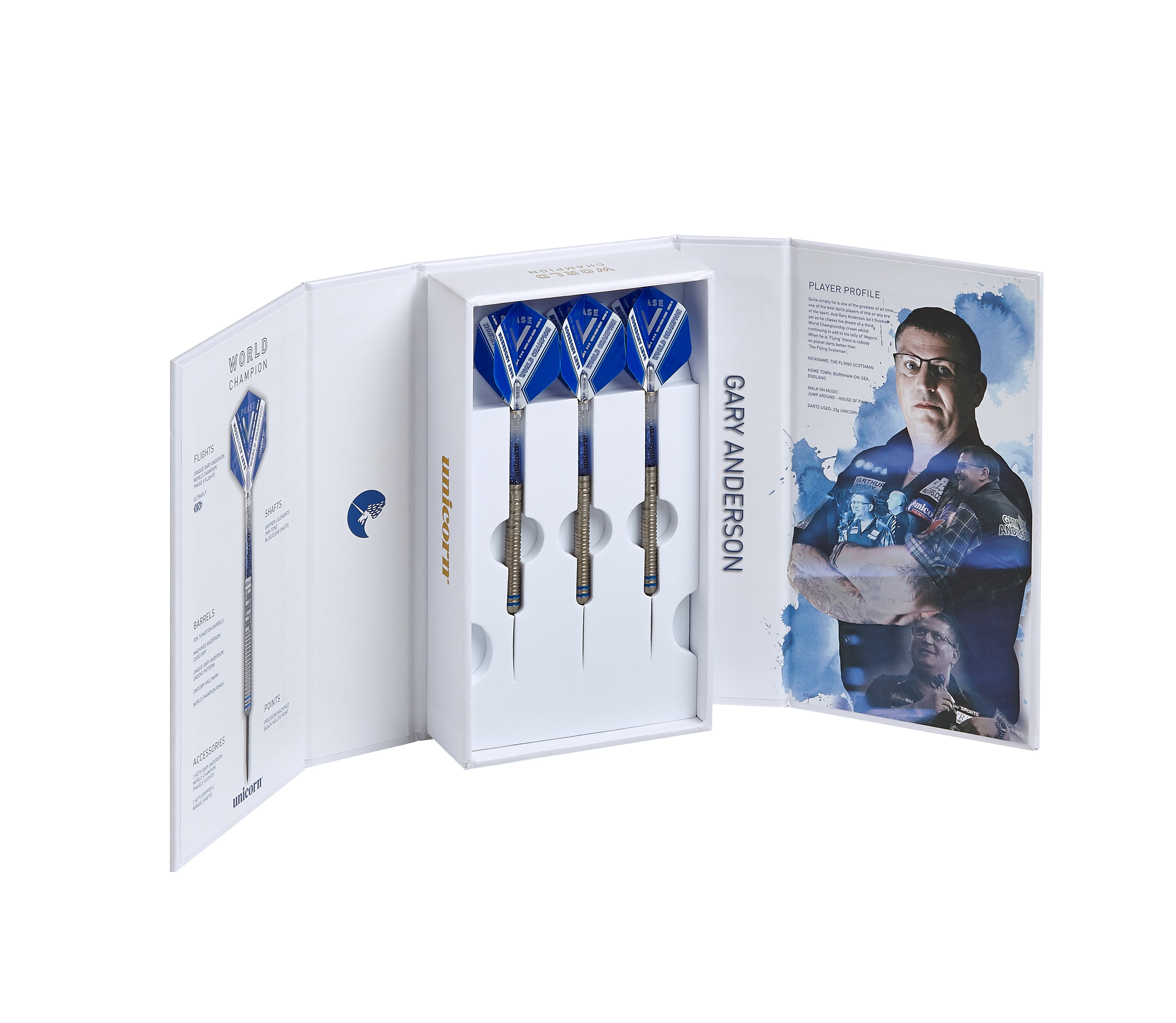 Unicorn World Champion Gary Anderson Phase 5 90% Tungsten dartstikat