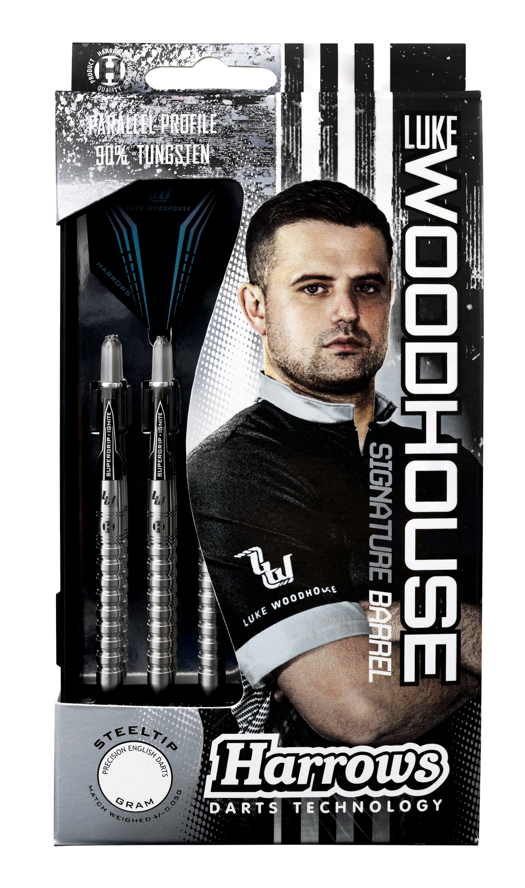 Harrows Luke Woodhouse 90% Tungsten dartstikat